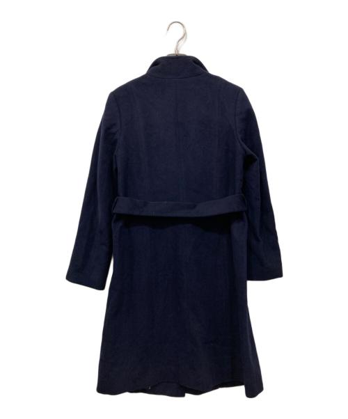 UNTITLED（アンタイトル）UNTITLED (アンタイトル) Super130's プラチナムウールBIGカラーコート ネイビー サイズ:2の古着・服飾アイテム