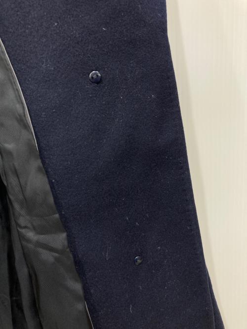 UNTITLED（アンタイトル）UNTITLED (アンタイトル) Super130's プラチナムウールBIGカラーコート ネイビー サイズ:2の古着・服飾アイテム