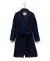 UNTITLED（アンタイトル）の古着「Super130's プラチナムウールBIGカラーコート」｜ネイビー