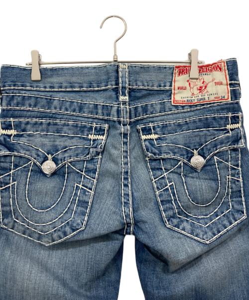 TRUE RELIGION（トゥルー レリジョン）TRUE RELIGION (トゥルー レリジョン) ステッチデニムパンツ インディゴ サイズ:34の古着・服飾アイテム