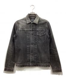 KURO（クロ）の古着「デニムジャケット」｜ブラック