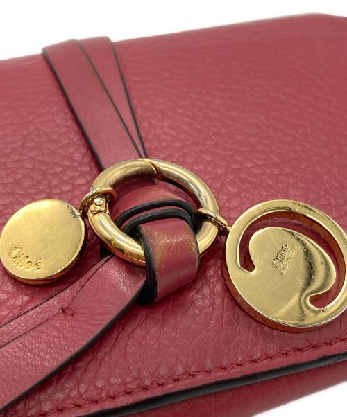 Chloe（クロエ）Chloe (クロエ) アルファベット財布 ピンクの古着・服飾アイテム