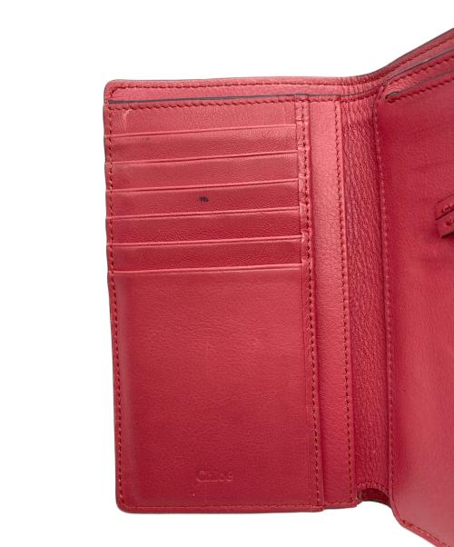 Chloe（クロエ）Chloe (クロエ) アルファベット財布 ピンクの古着・服飾アイテム