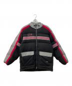 adidasアディダス）の古着「ダウンジャケット」｜グレー×レッド