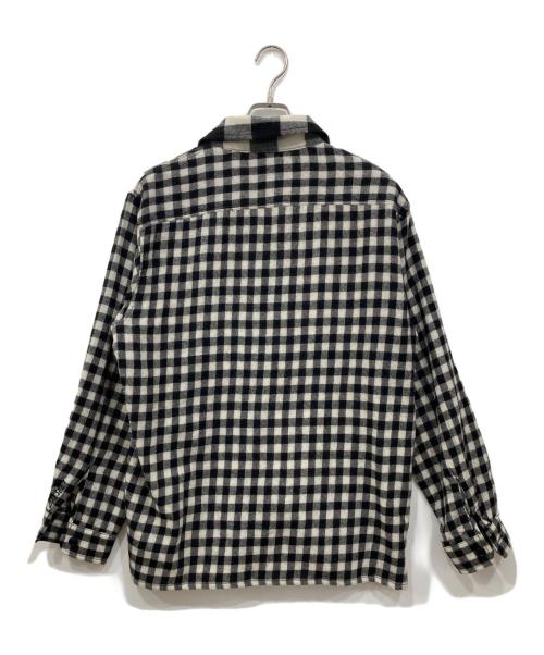 DIESEL（ディーゼル）DIESEL (ディーゼル) ブロックチェックシャツ ホワイト×ブラック サイズ:Sの古着・服飾アイテム