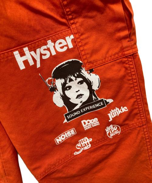 Hysteric Glamour（ヒステリックグラマー）Hysteric Glamour (ヒステリックグラマー) SOUND EXPERIENCE カーゴパンツ オレンジ サイズ:XSの古着・服飾アイテム