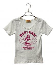 Hysteric Glamour（ヒステリックグラマー）の古着「CORRECTIONAL FACILITY チビTシャツ」｜ホワイト