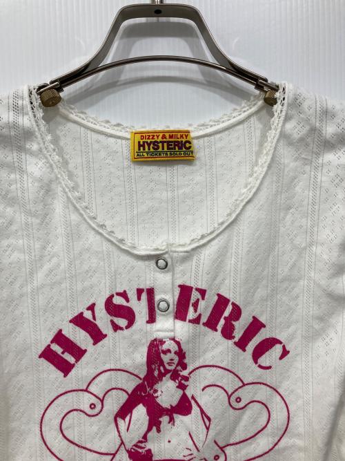 Hysteric Glamour（ヒステリックグラマー）Hysteric Glamour (ヒステリックグラマー) CORRECTIONAL FACILITY チビTシャツ ホワイト サイズ:Freeの古着・服飾アイテム
