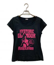 Hysteric Glamour（ヒステリックグラマー）の古着「ロゴカットソー」｜ブラック