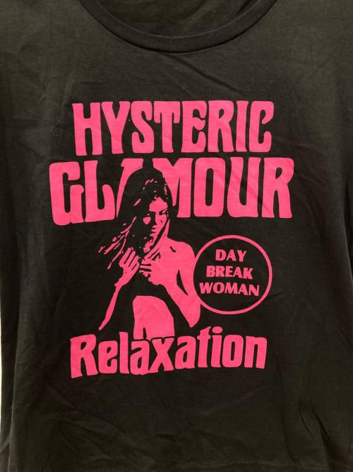 Hysteric Glamour（ヒステリックグラマー）Hysteric Glamour (ヒステリックグラマー) ロゴカットソー ブラック サイズ:Freeの古着・服飾アイテム