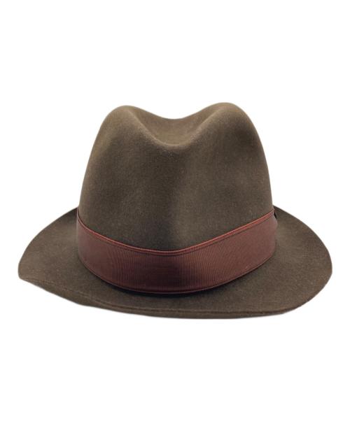 Borsalino Rain Proof Line（ボルサリーノレインプルーフシリーズ）Borsalino Rain Proof Line (ボルサリーノレインプルーフシリーズ) ハット ブラウンの古着・服飾アイテム