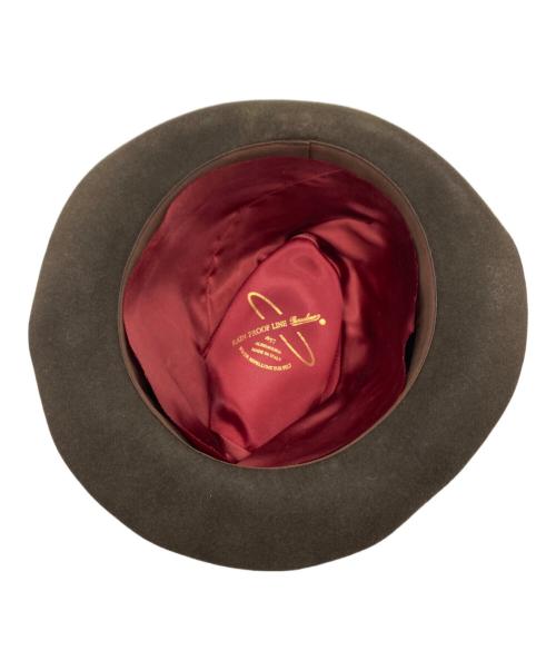 Borsalino Rain Proof Line（ボルサリーノレインプルーフシリーズ）Borsalino Rain Proof Line (ボルサリーノレインプルーフシリーズ) ハット ブラウンの古着・服飾アイテム