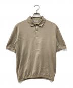 +CLOTHETクロスクローゼット）の古着「ニットポロシャツ」｜ベージュ