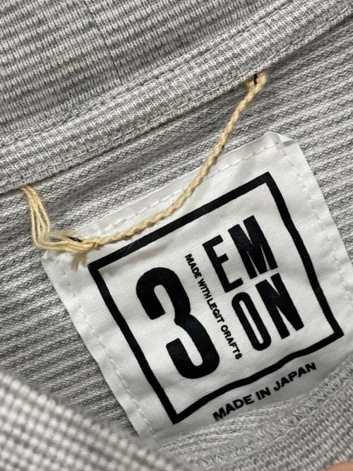 EMON（エモン）EMON (エモン) ボーダーモックネックカットソー グレー サイズ:3の古着・服飾アイテム