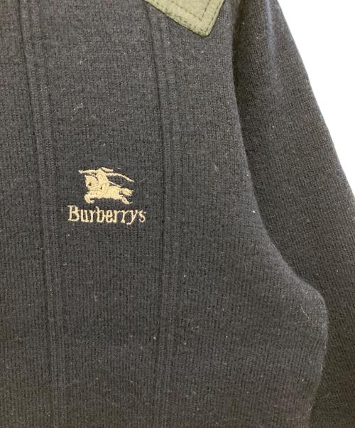 Burberry's（バーバリー）Burberry's (バーバリーズ) ショルダーパッチニット ネイビー サイズ:Mの古着・服飾アイテム