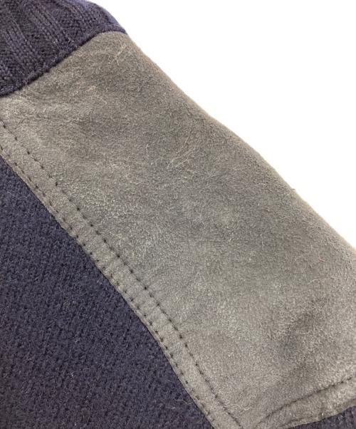 Burberry's（バーバリー）Burberry's (バーバリーズ) ショルダーパッチニット ネイビー サイズ:Mの古着・服飾アイテム