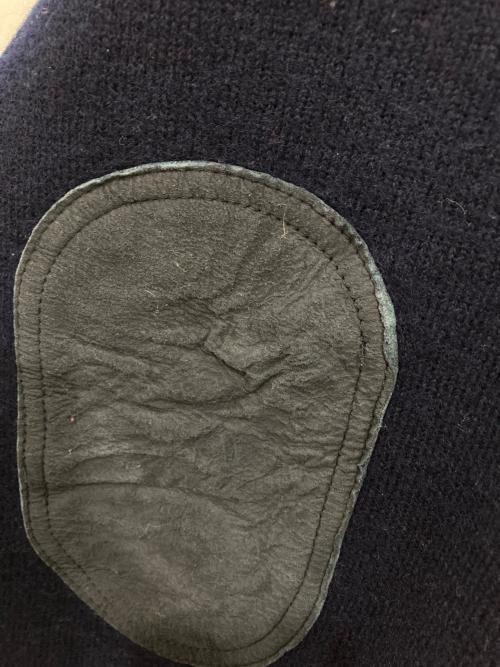 Burberry's（バーバリー）Burberry's (バーバリーズ) ショルダーパッチニット ネイビー サイズ:Mの古着・服飾アイテム