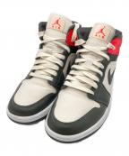 NIKEナイキ）の古着「ハイカットスニーカー」｜レッド×アイボリー