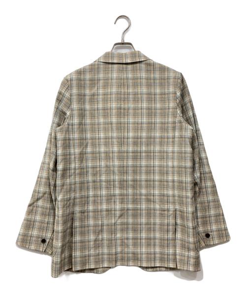 MACKINTOSH PHILOSOPHY（マッキントッシュ フィロソフィー）MACKINTOSH PHILOSOPHY (マッキントッシュ フィロソフィー) チェックジャケットセットアップ ベージュ サイズ:2の古着・服飾アイテム