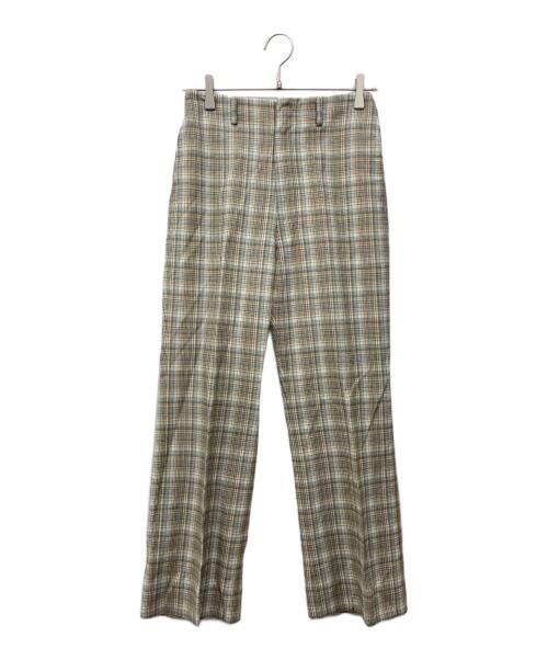 MACKINTOSH PHILOSOPHY（マッキントッシュ フィロソフィー）MACKINTOSH PHILOSOPHY (マッキントッシュ フィロソフィー) チェックジャケットセットアップ ベージュ サイズ:2の古着・服飾アイテム