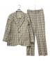 MACKINTOSH PHILOSOPHY（マッキントッシュ フィロソフィー）の古着「チェックジャケットセットアップ」｜ベージュ