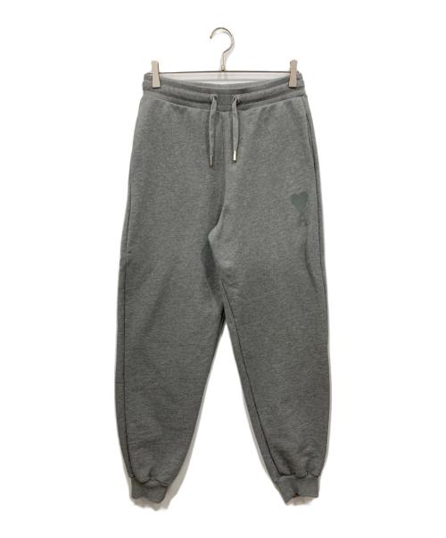 ami（アミ）ami (アミ) ハートAロゴ入りスウェットパンツ グレー サイズ:XSの古着・服飾アイテム
