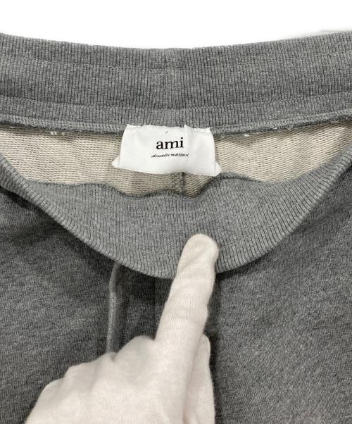 ami（アミ）ami (アミ) ハートAロゴ入りスウェットパンツ グレー サイズ:XSの古着・服飾アイテム