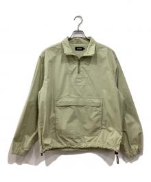 X-LARGE（エクストララージ）の古着「ハーフジップ ジャケット」｜グリーン