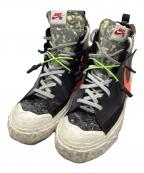 NIKE×READYMADEナイキ×レディメイド）の古着「Blazer Mid/ブレーザーミッド/ハイカットスニーカー」｜ブラック×オレンジ