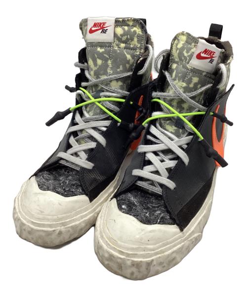 NIKE（ナイキ）NIKE (ナイキ) READYMADE (レディメイド) Blazer Mid/ブレーザーミッド/ハイカットスニーカー ブラック×オレンジ サイズ:28の古着・服飾アイテム