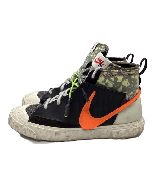 NIKE（ナイキ）NIKE (ナイキ) READYMADE (レディメイド) Blazer Mid/ブレーザーミッド/ハイカットスニーカー ブラック×オレンジ サイズ:28の古着・服飾アイテム