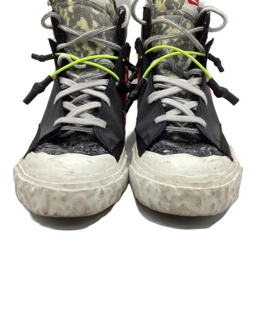NIKE（ナイキ）NIKE (ナイキ) READYMADE (レディメイド) Blazer Mid/ブレーザーミッド/ハイカットスニーカー ブラック×オレンジ サイズ:28の古着・服飾アイテム