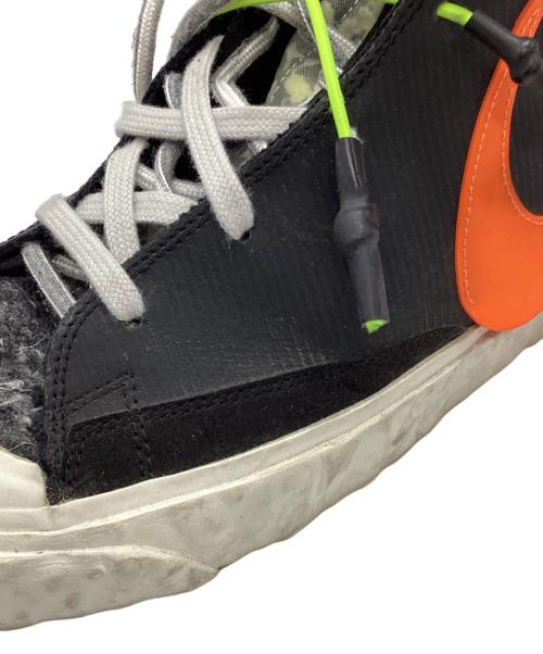 NIKE（ナイキ）NIKE (ナイキ) READYMADE (レディメイド) Blazer Mid/ブレーザーミッド/ハイカットスニーカー ブラック×オレンジ サイズ:28の古着・服飾アイテム