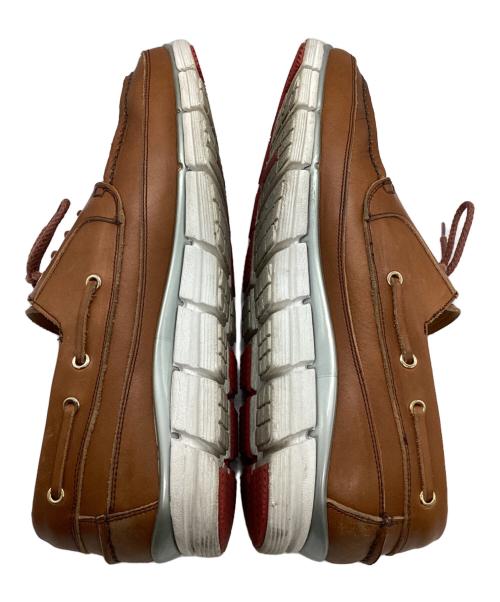 HIROSHI TSUBOUCHI（ヒロシツボウチ）HIROSHI TSUBOUCHI (ヒロシツボウチ) モカシンスニーカー ブラウン サイズ:8.5の古着・服飾アイテム