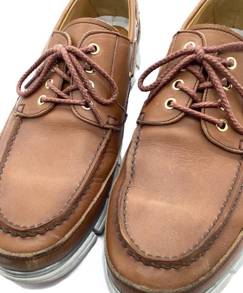 HIROSHI TSUBOUCHI（ヒロシツボウチ）HIROSHI TSUBOUCHI (ヒロシツボウチ) モカシンスニーカー ブラウン サイズ:8.5の古着・服飾アイテム