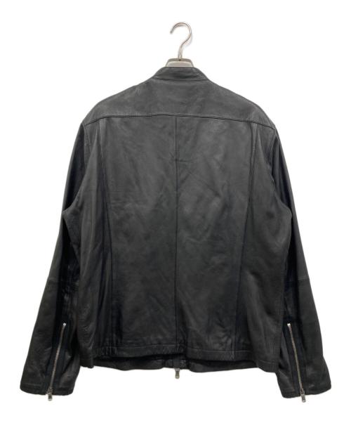 JOHN VARVATOS（ジョン・バルベイトス）JOHN VARVATOS (ジョン・バルベイトス) シングルライダースジャケット ブラック サイズ:XLの古着・服飾アイテム