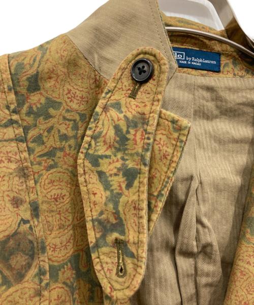 POLO RALPH LAUREN（ポロ・ラルフローレン）POLO RALPH LAUREN (ポロ・ラルフローレン) 総柄テーラードジャケット ベージュ サイズ:40Rの古着・服飾アイテム