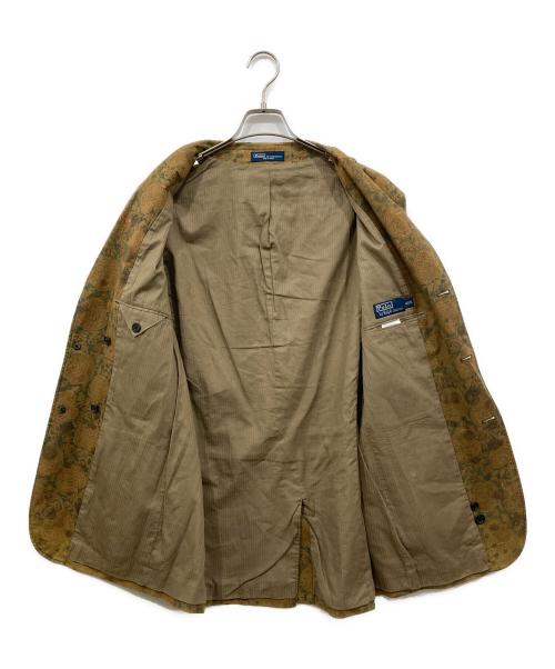 POLO RALPH LAUREN（ポロ・ラルフローレン）POLO RALPH LAUREN (ポロ・ラルフローレン) 総柄テーラードジャケット ベージュ サイズ:40Rの古着・服飾アイテム