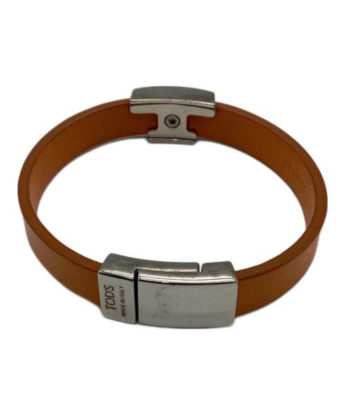 TOD'S（トッズ）TOD'S (トッズ) レザーバングル オレンジの古着・服飾アイテム