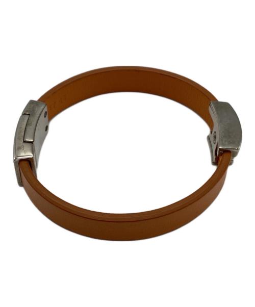 TOD'S（トッズ）TOD'S (トッズ) レザーバングル オレンジの古着・服飾アイテム