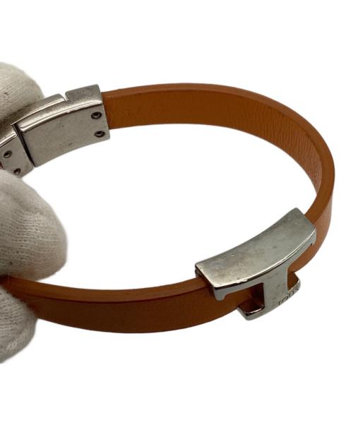 TOD'S（トッズ）TOD'S (トッズ) レザーバングル オレンジの古着・服飾アイテム