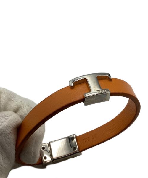 TOD'S（トッズ）TOD'S (トッズ) レザーバングル オレンジの古着・服飾アイテム