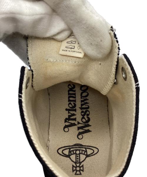 Vivienne Westwood（ヴィヴィアンウエストウッド）Vivienne Westwood (ヴィヴィアンウエストウッド) Plimsollハイカットスニーカー ブラック サイズ:37の古着・服飾アイテム