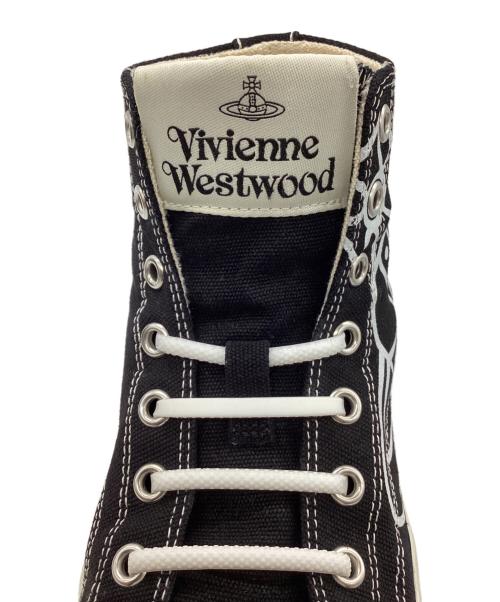 Vivienne Westwood（ヴィヴィアンウエストウッド）Vivienne Westwood (ヴィヴィアンウエストウッド) Plimsollハイカットスニーカー ブラック サイズ:37の古着・服飾アイテム