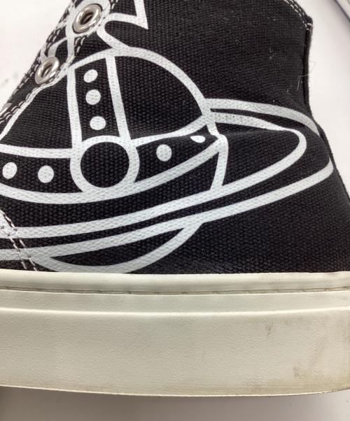 Vivienne Westwood（ヴィヴィアンウエストウッド）Vivienne Westwood (ヴィヴィアンウエストウッド) Plimsollハイカットスニーカー ブラック サイズ:37の古着・服飾アイテム