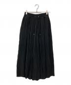 DIESELディーゼル）の古着「プリーツワイドパンツ」｜ブラック