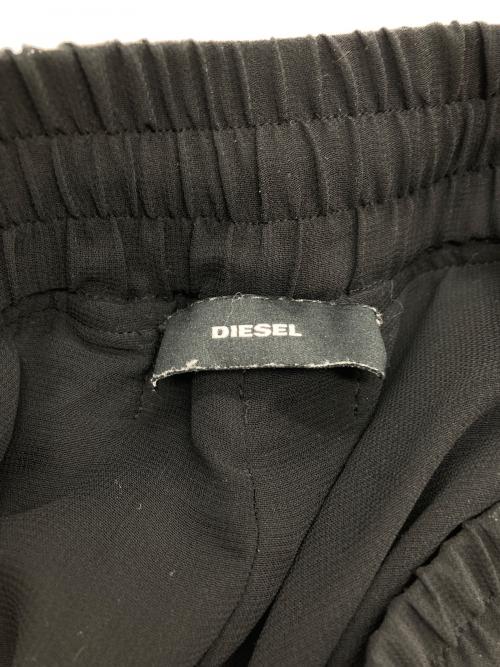 DIESEL（ディーゼル）DIESEL (ディーゼル) プリーツワイドパンツ ブラック サイズ:XSの古着・服飾アイテム
