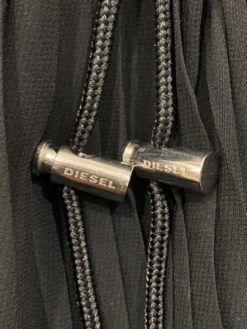 DIESEL（ディーゼル）DIESEL (ディーゼル) プリーツワイドパンツ ブラック サイズ:XSの古着・服飾アイテム