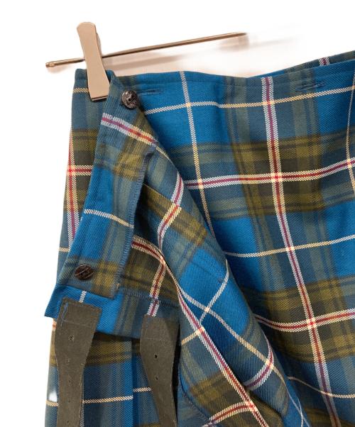 O'NEIL OF DUBLIN（オニールオブダブリン）O'NEIL OF DUBLIN (オニールオブダブリン) ラップスカート ブルー サイズ:US6の古着・服飾アイテム