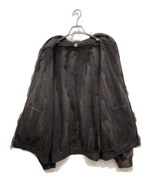 LOS ANGELES APPAREL（ロサンゼルスアパレル）LOS ANGELES APPAREL (ロサンゼルスアパレル) タイダイジップパーカー グレー サイズ:Lの古着・服飾アイテム